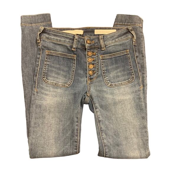 Pilcro and the Letterpress Anthropologie Womens High Rise Denim Leggings 25 - Picture 3 of 7